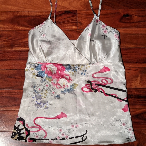 Y2K silky patterned tank - Picture 3 of 4